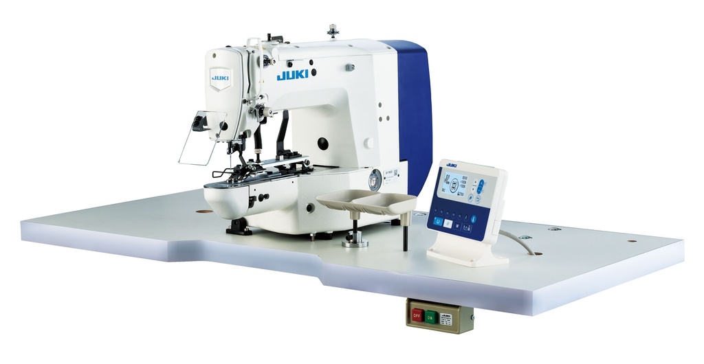 Juki LK-1903SSS302 Macchina attaccabottoni elettronica a punto annodato ‘Simple Series’ con motore diretto e tastiera comando con porta 'Usb' per l’inserimento di programmi personalizzati.
Rasafilo automatico, scartafilo e regolazione della tensione del filo manuale. Completa.