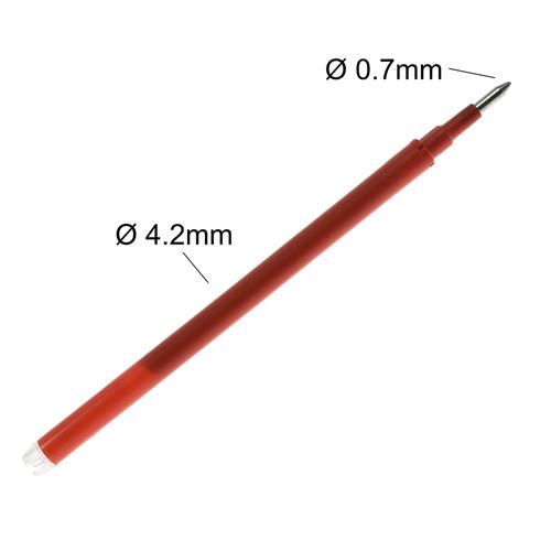 Refill Inchiostro Removibile, Punta 0,7 mm - Rosso
