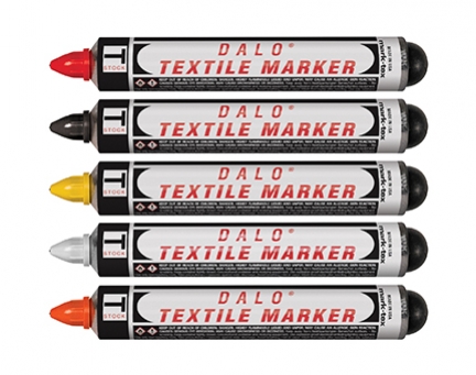 Pennarello Indelebile Dalo® Textile Marker - Punta Plastica Ø 2 mm - Giallo