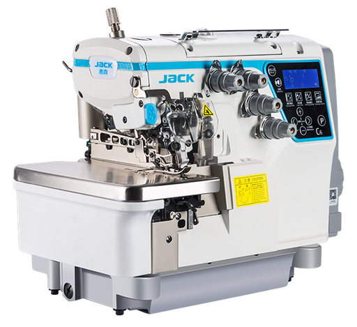 JACK C6+-4-M03/333 Tagliacuci Avanzata 2 aghi 4 Fili per medio leggero con adattamento automatico dello spessore e rasafilo. Completa di Tavola 120 cm e Sostegno regolabile