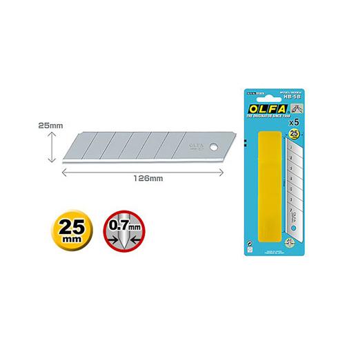 [B945/5] Lama 25 mm Extra Heavy-Duty (5 Pz) # HB-5B (OLFA)