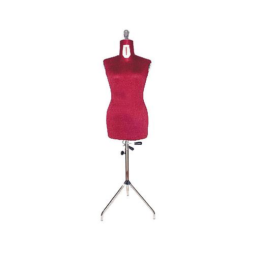 [A65/R] Manichino Regolabile con Treppiede - Donna - Taglia da 46 a 58 - ROSSO - Made In Italy