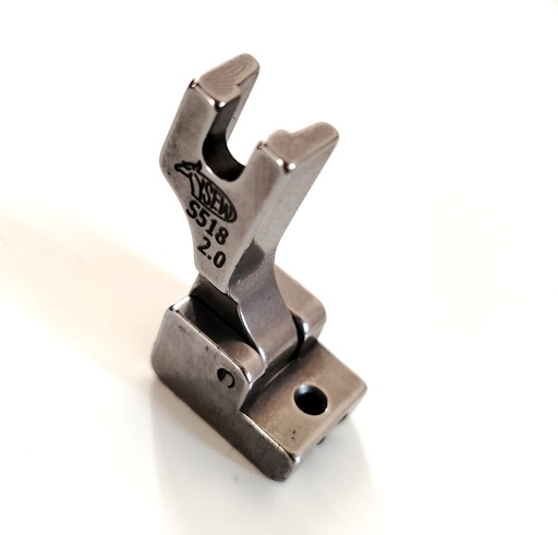 [13300] PIEDINO PER CERNIERE INVISIBILI - SCANALATO 2 mm # S518-2mm (YS)