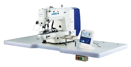 [JUKILK1903SSS302] Juki LK-1903SSS302 Macchina attaccabottoni elettronica a punto annodato ‘Simple Series’ con motore diretto e tastiera comando con porta 'Usb' per l’inserimento di programmi personalizzati.
Rasafilo automatico, scartafilo e regolazione della tensione del filo manuale. Completa.