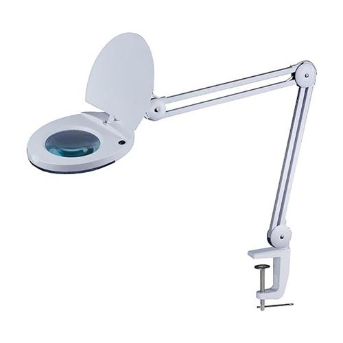 [B784] Lampada con Lente d'Ingrandimento 5 Diottrie a 80 LED 8W con Morsetto da Tavolo