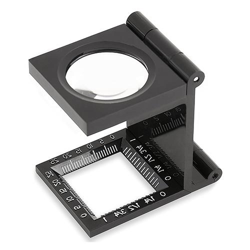 [B423] Lente di Ingrandimento (5x) Conta Fili Pieghevole 30 mm