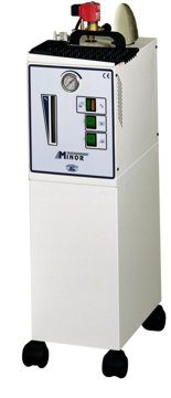 [PC01164I0] Sartitalia Art. 164/E MINOR Generatore di Vapore Professionale 5 Lt a Ricarica Automatica con regolatore di livello elettronico e serbatoio d'acqua in plastica da 10 Lt - Controllo Livello Caldaia - Spia Vapore, Spia Emergenza, Protezione Termica della Resistenza e Rubinetto di Scarico - Mobile Carrellato con Ruote (Solo Caldaia Senza Ferro)