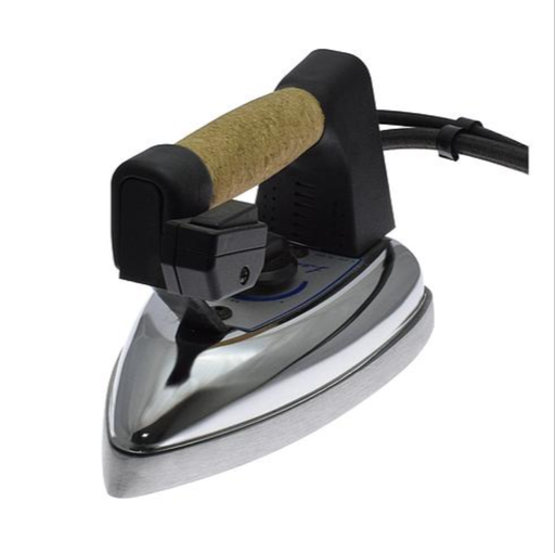 [7.02.01.010] Ferro da Stiro, Piastra Satinata - Micro Q Nero - 800W 230V - LEMM