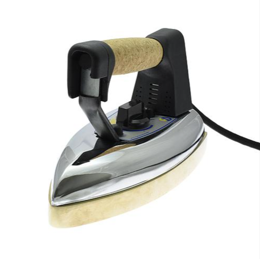 [7.02.01.009] Ferro da Stiro Elettrico - Piastra Maxi Bronzo - 900W 230V - Peso 4,6 kg - Cavo elettrico 2,30m